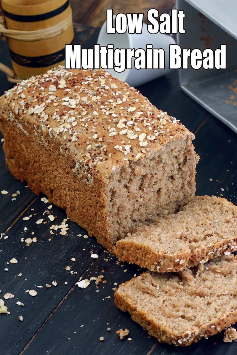 Low Salt  Multigrain Bread | low sodium High Fiber Multigrain Bread |  Heart-Healthy Multigrain Bread | Blood Pressure-Friendly Multigrain Bread | | Tarla Dalal