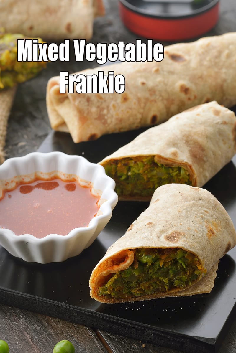 Mixed Vegetable Frankie | Whole Wheat Veg Frankie | Healthy Veg Roll for diabetes, heart, blood pressure  | | Tarla Dalal