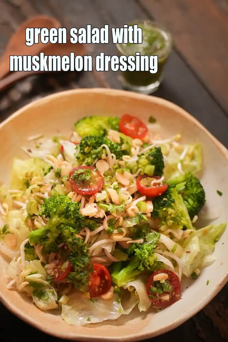 Green Salad With Muskmelon Dressing Recipe
