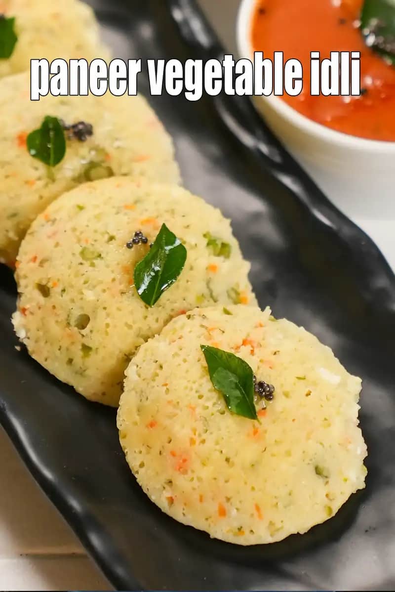 Paneer Vegetable Idli Recipe