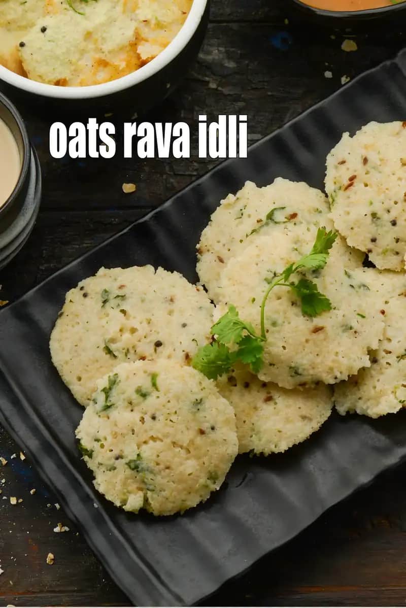 Oats Rava Idli Recipe (Instant Oats Rava Idli)