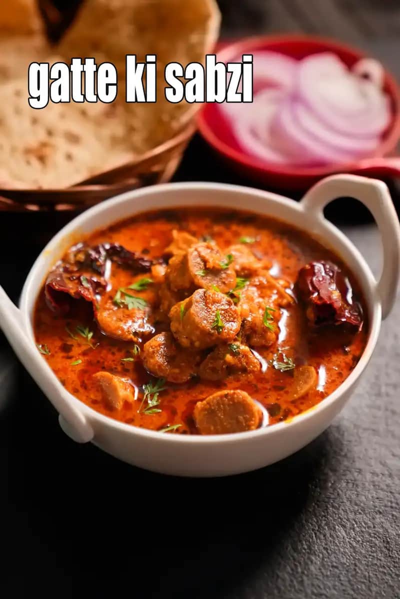 Gatte Ki Sabzi Recipe (Rajasthani Gatte Ki Sabji)