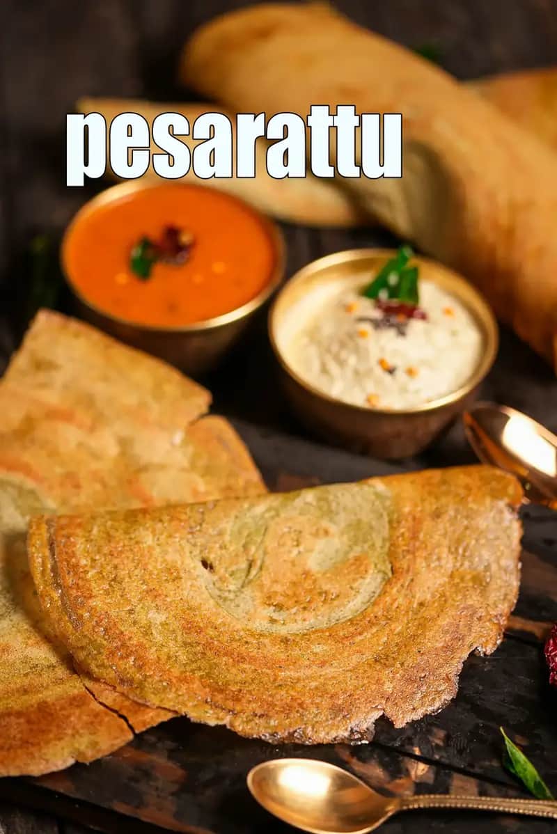 Pesarattu Recipe (Green Moong Dosa)