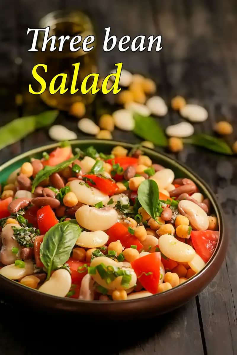 Three Bean Salad Recipe (Rajma)