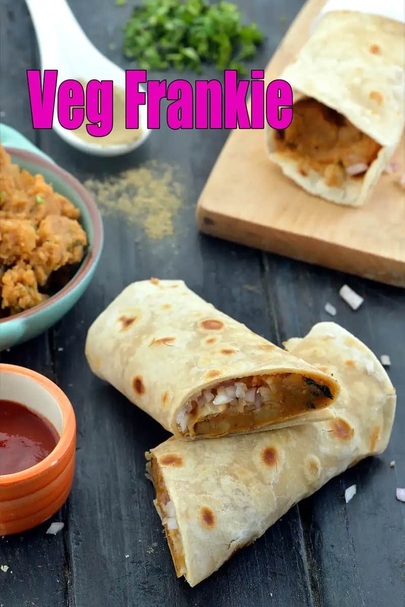 Veg Frankie Recipe (Mumbai Roadside)