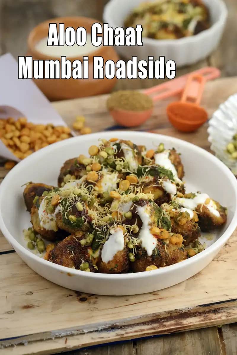 Aloo Chaat Recipe (Mumbai Roadside Aloo Chaat)