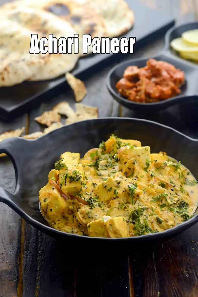 Achari Paneer Recipe (Punjabi Achari Paneer)