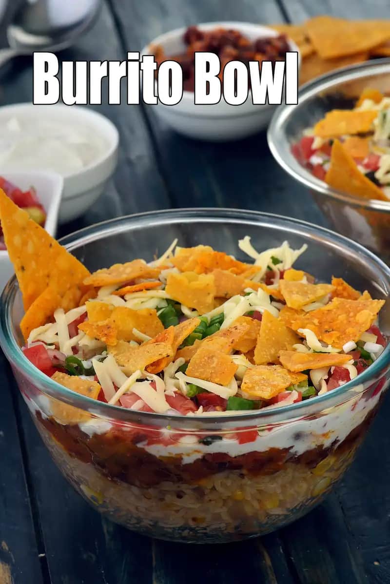 Burrito Bowl Recipe. Mexican Veg Bowl