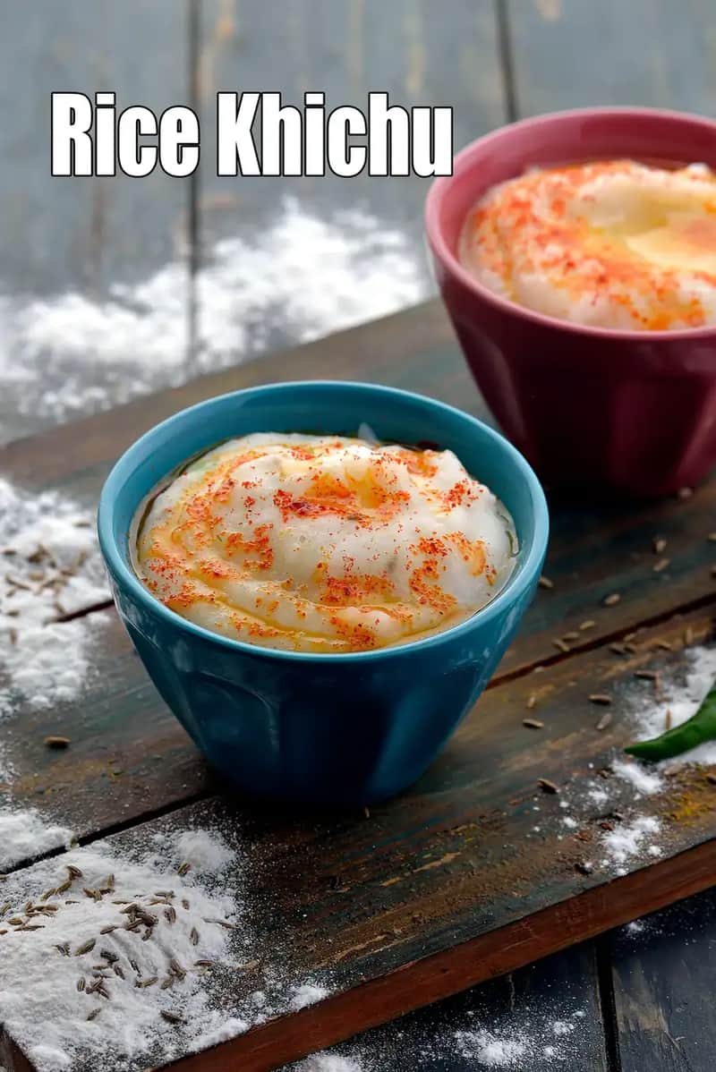 Rice Khichu Recipe (Gujarati Rice Khichu)