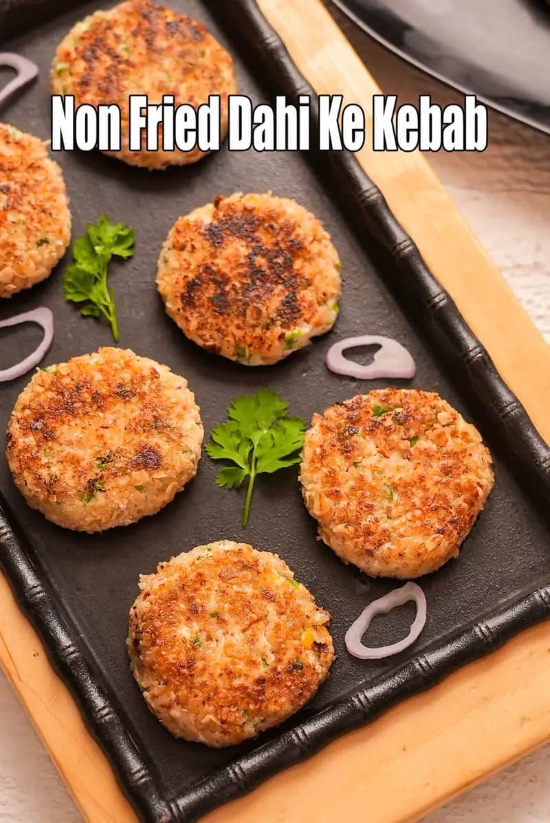 Non Fried Dahi Ke Kebab Recipe (Healthy Dahi Cutlet)