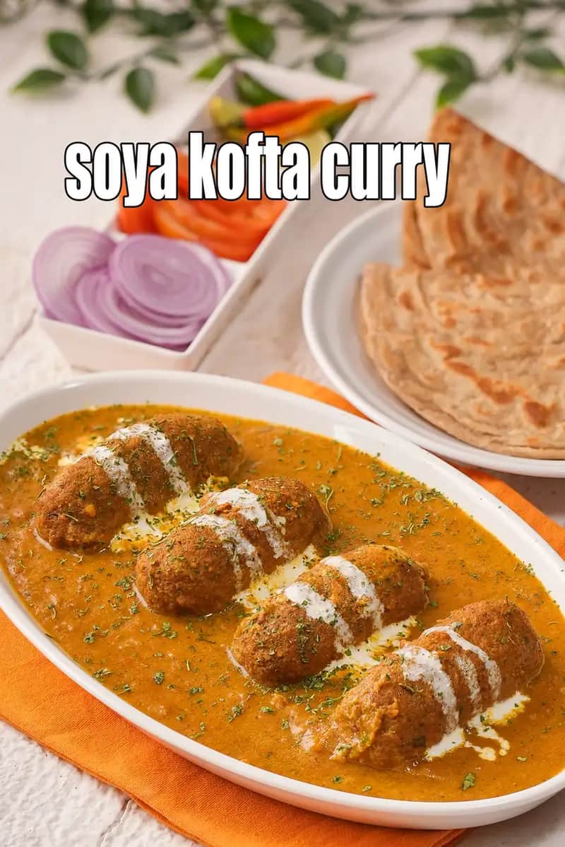 Soya Kofta Curry Recipe (Soyabean Kofta Curry)