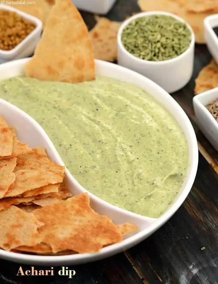 Achari Dip Recipe (Healthy Achar Dip)