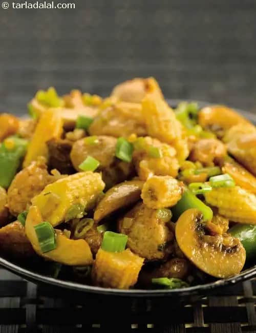 Baby Corn And Soya Stir-Fry Recipe