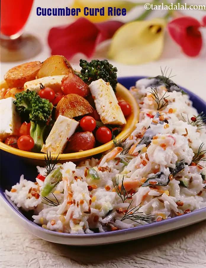Cucumber Curd Rice ( Pregnancy ) Recipe