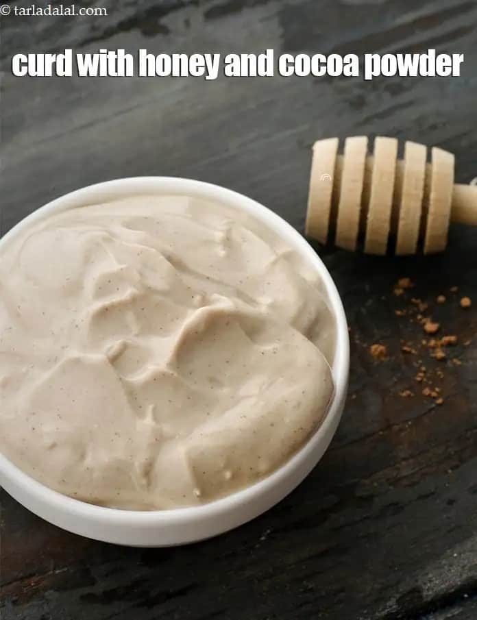 Curd With Honey And Cocoa Powder Recipe