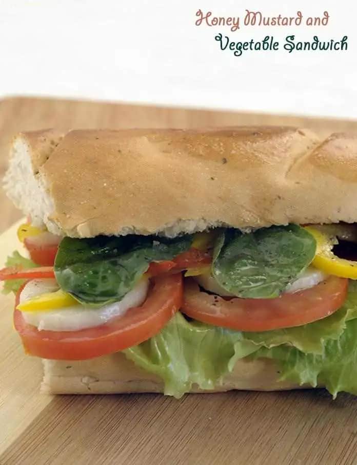 Honey Mustard And Vegetable Sandwich Recipe