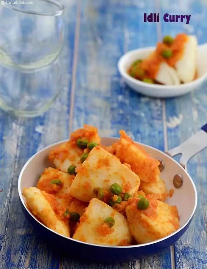 Idli Curry Recipe (Idli Sabzi)