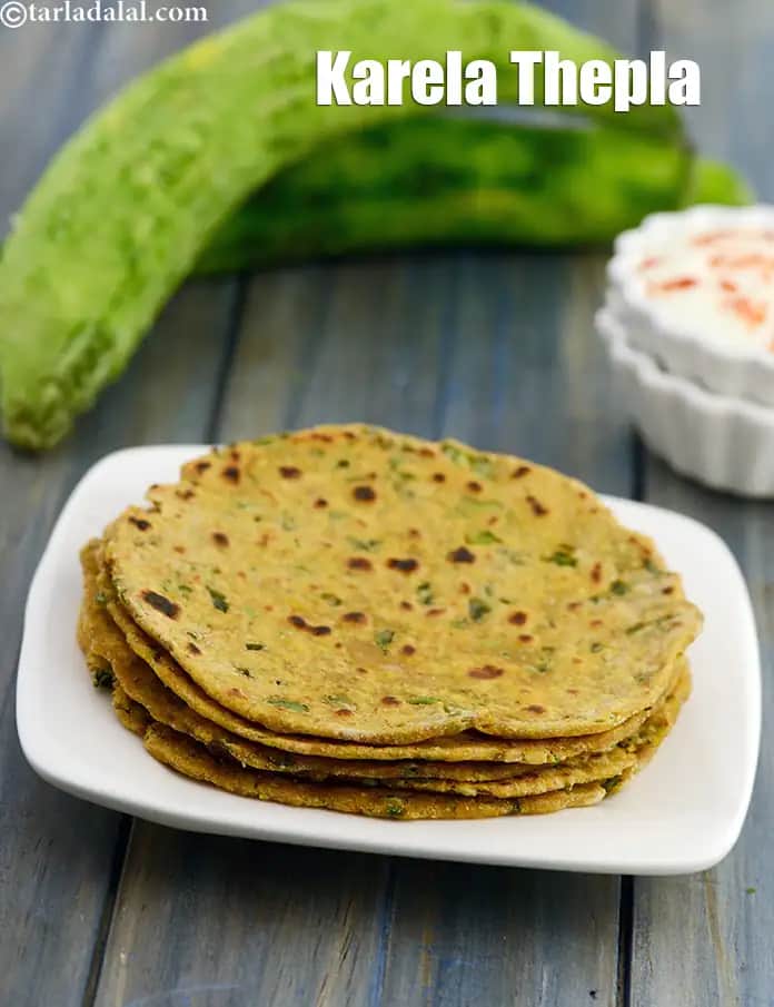 Karela Thepla Recipe (Bitter Gourd Roti)