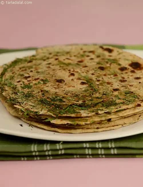 Lachha Soya Paratha Recipe (Low Cholesterol Foods)