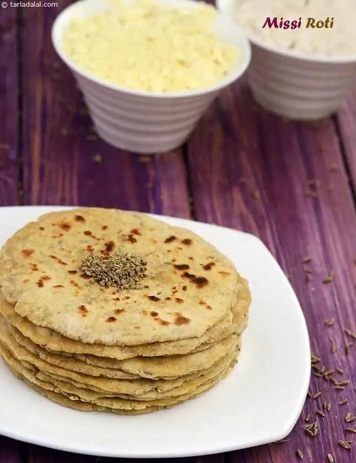Rajasthani Missi Roti Recipe (Rajasthani Paratha)