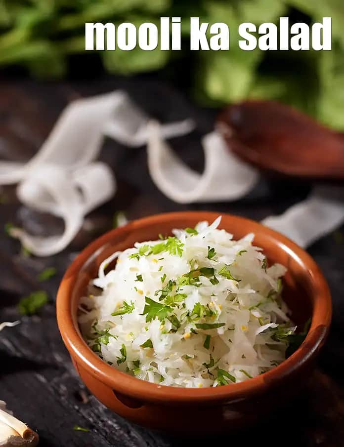 Mooli Ka Salad Recipe (Indian Radish Salad)