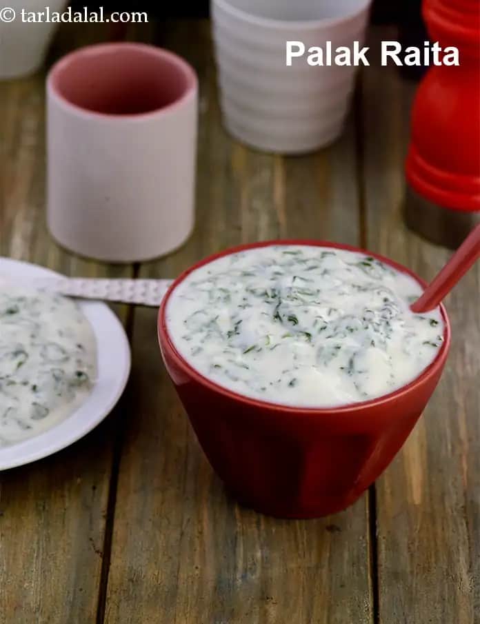 Palak Raita Recipe (How To Make Palak Raita)