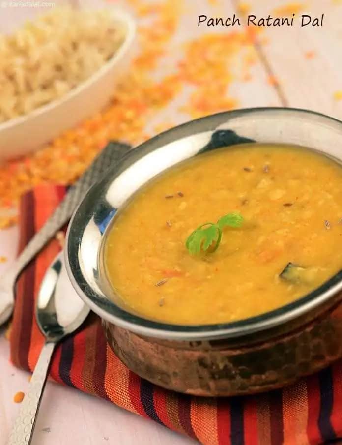 Panch Ratani Dal Recipe (Low Cholesterol Foods)