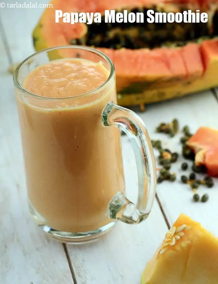 Papaya Melon Smoothie Recipe (Melon Papaya Smoothie)