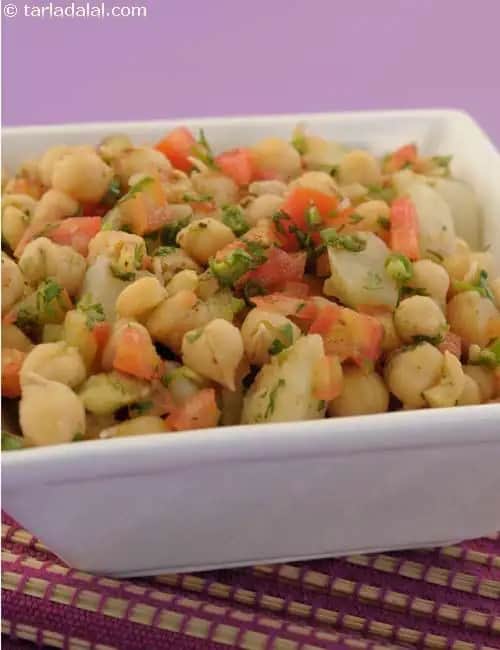 Potato And Chana Salad ( Quick ) Recipe