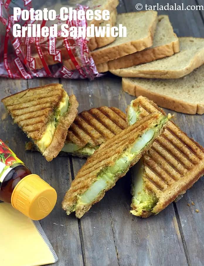 Potato Cheese Grilled Sandwich Recipe