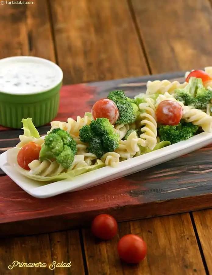Pasta Primavera Salad With Vegetables Recipe