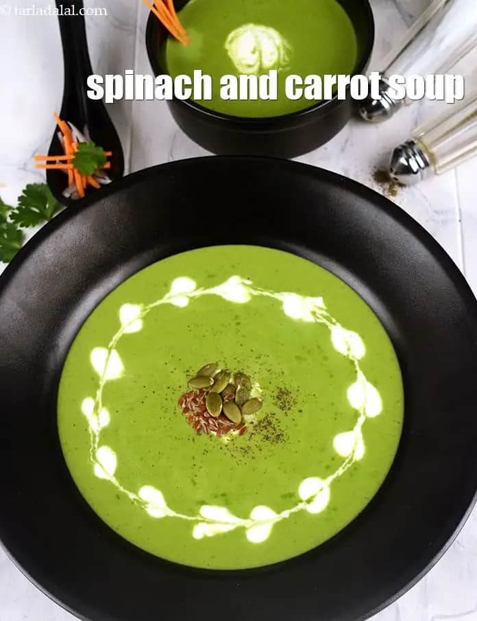 Spinach Carrot Soup Recipe (Spinach Carrot Soup With Garlic)