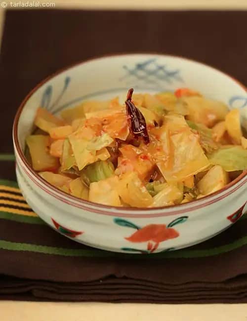 Stir Fried Cabbage With Schezuan Peppers Recipe