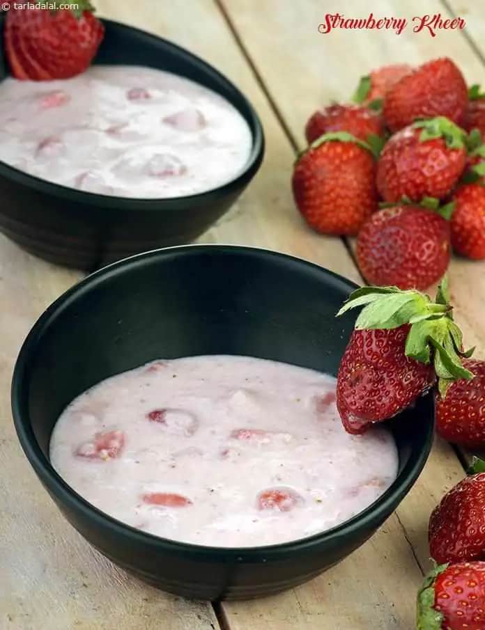 Strawberry Kheer Recipe