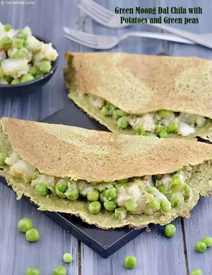 Stuffed Moong Dal Chilas ( Know Your Dals And Pulses ) Recipe