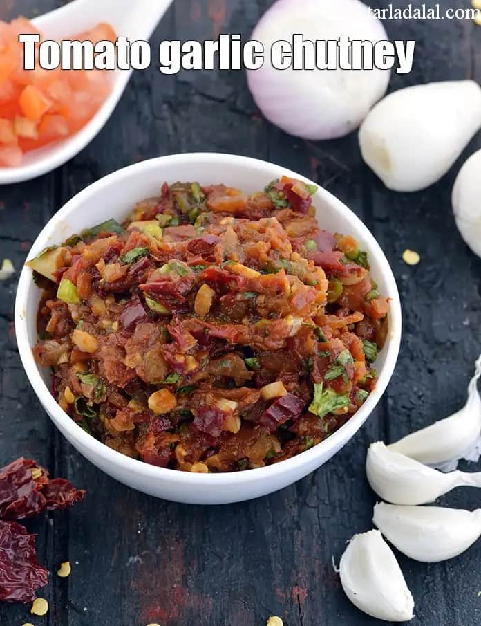 Tomato Garlic Chutney Recipe