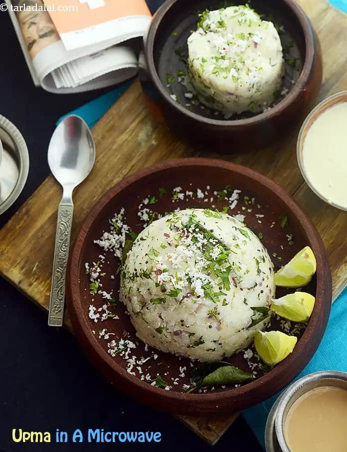 Upma In A Microwave Recipe (Microwave Rava Upma)
