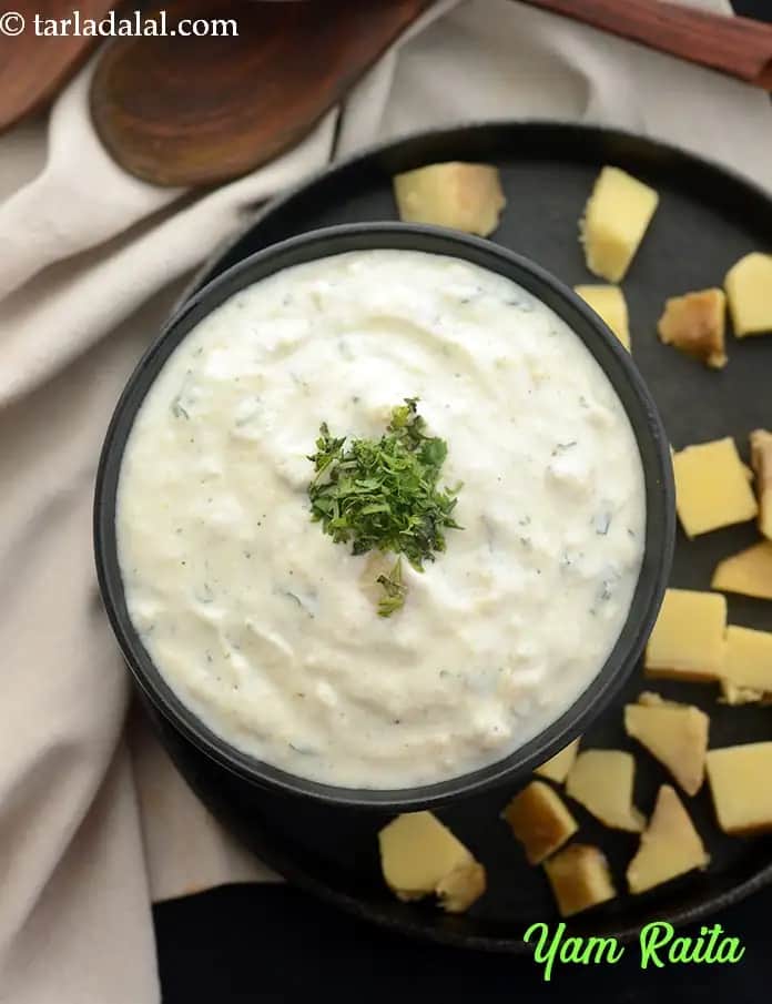 Yam Raita Recipe (Farali Suran Raita)