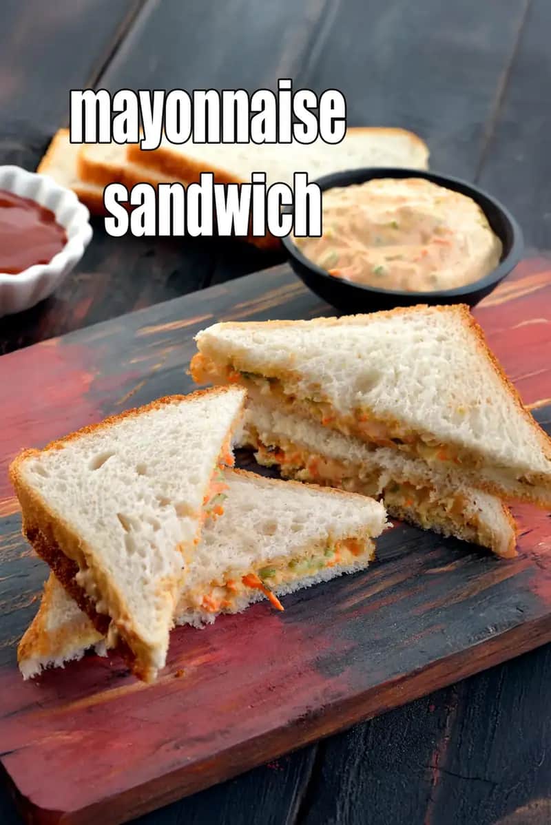 Mayonnaise Sandwich Recipe (Mayo Sandwich)