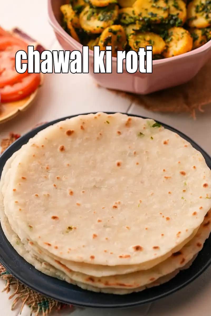 Chawal Ki Roti Recipe (Rice Flour Roti)