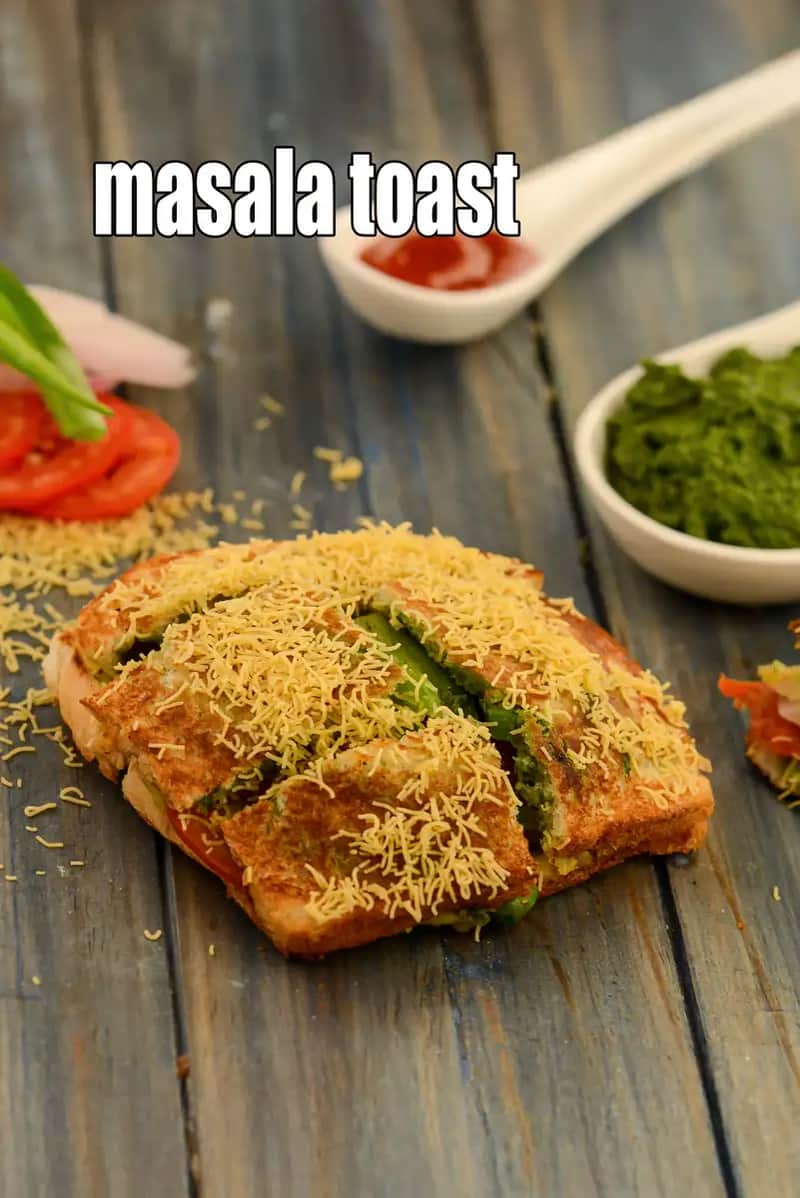 Masala Toast Recipe (Bombay Masala Toast)