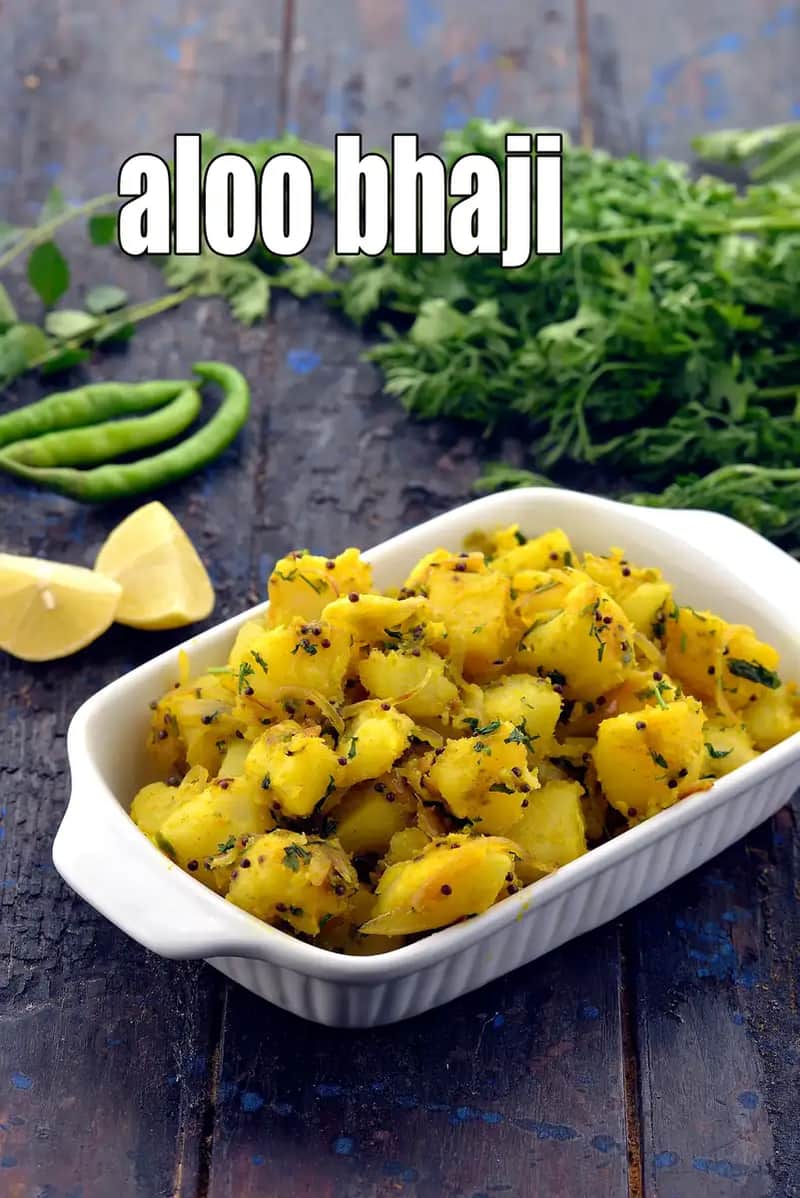 Aloo Bhaji Recipe (Aloo Bhaji With Puri)