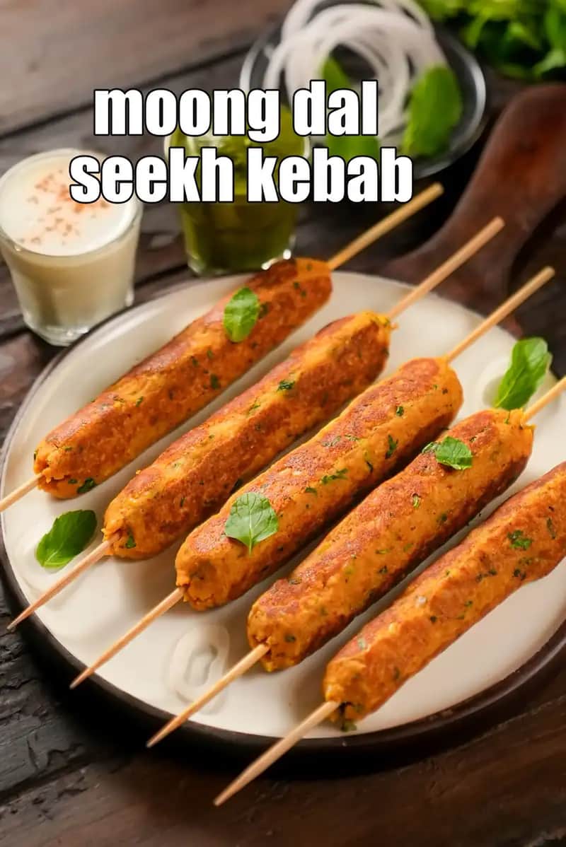 Moong Dal Seekh Kebab Recipe