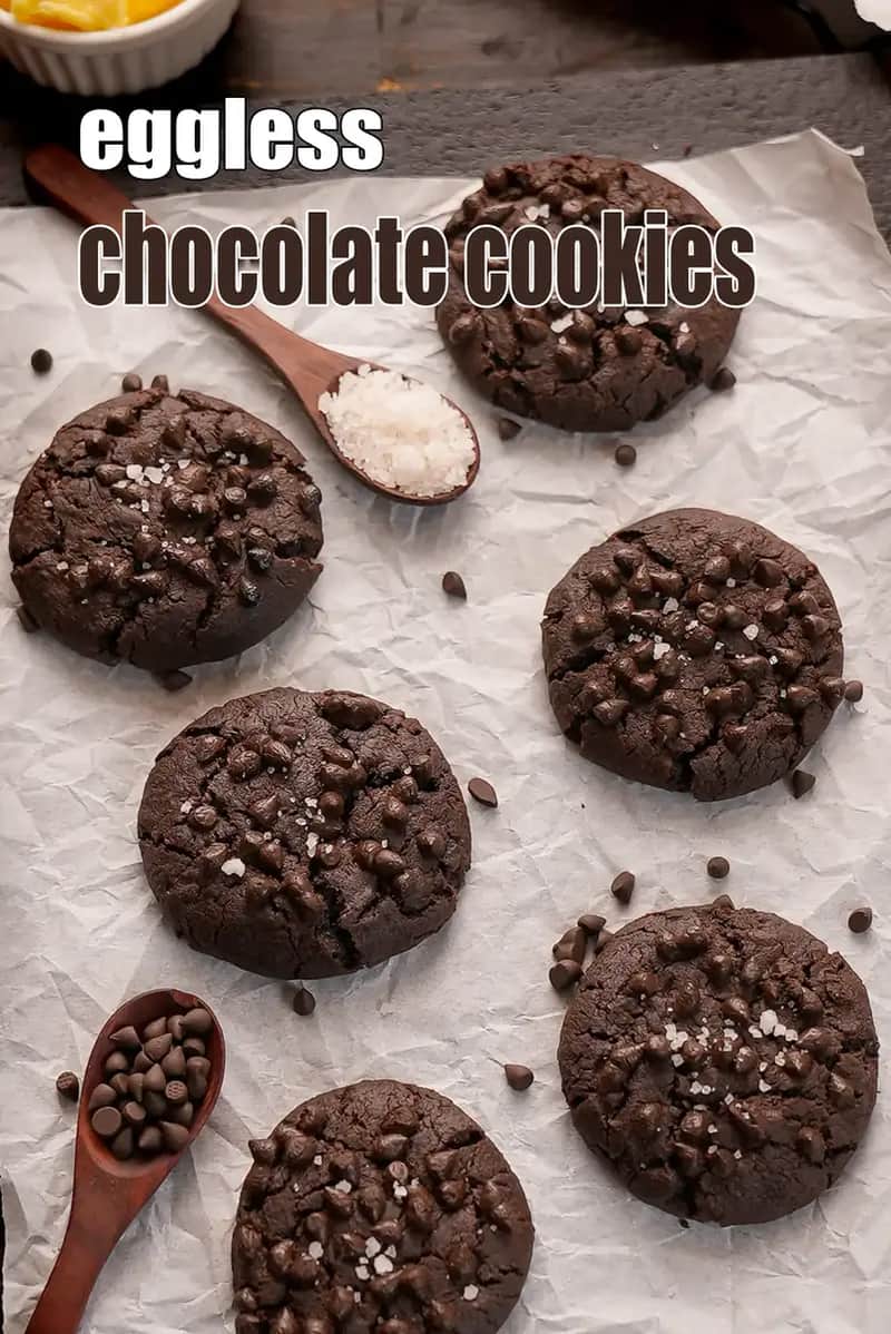 Eggless Chocolate Cookies Recipe