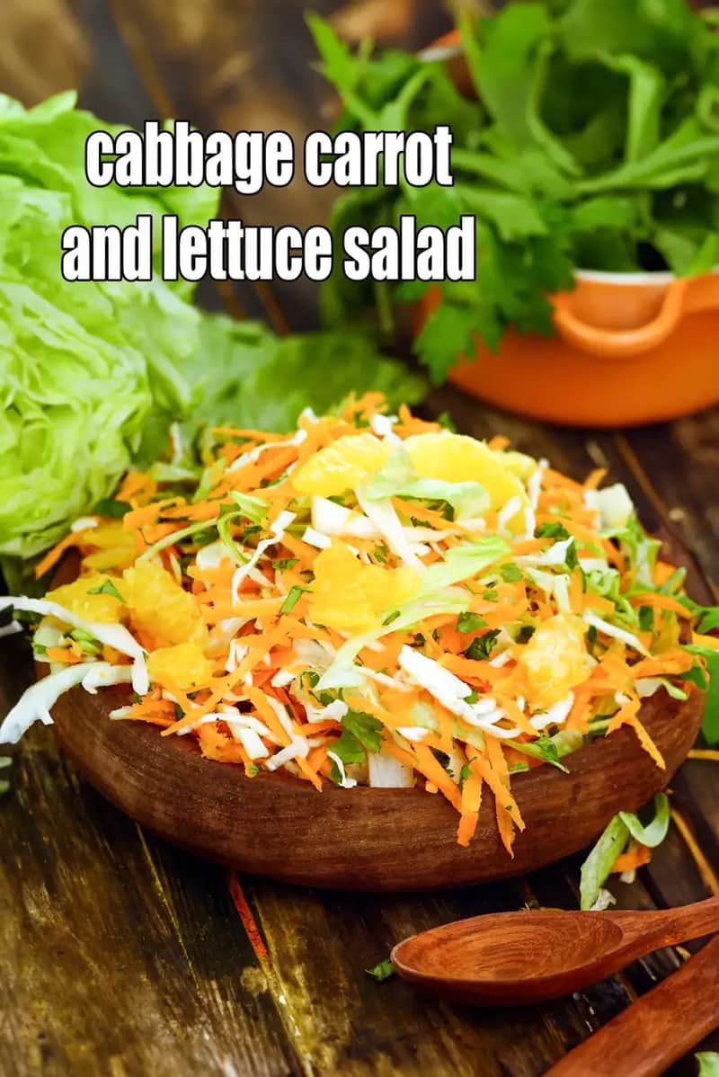 Cabbage Carrot And Lettuce Salad Recipe