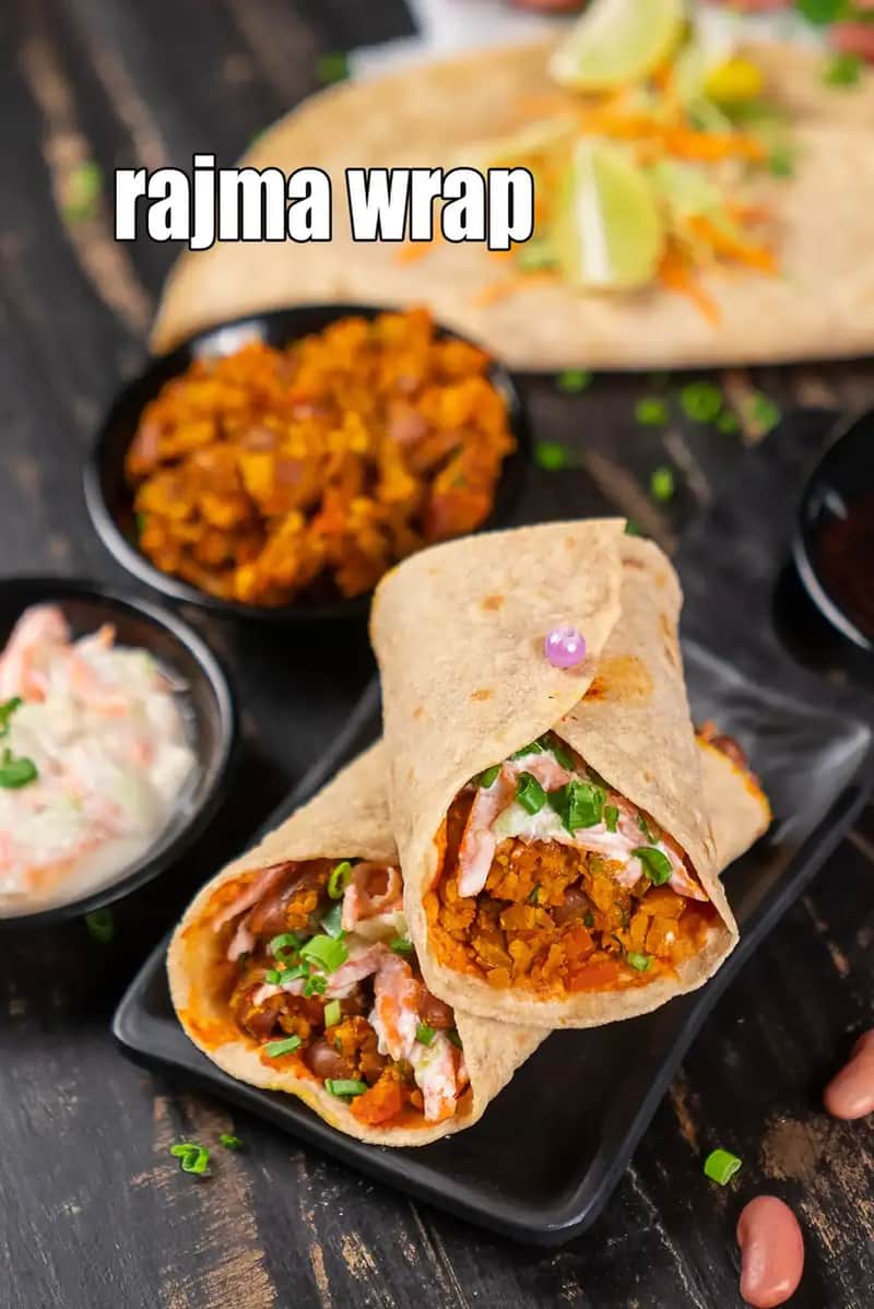 Rajma Wrap Recipe (Healthy Rajma Wrap)