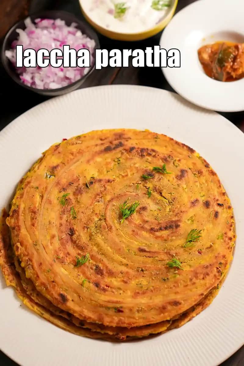 Paneer Laccha Paratha Recipe (Laccha Paneer Paratha)