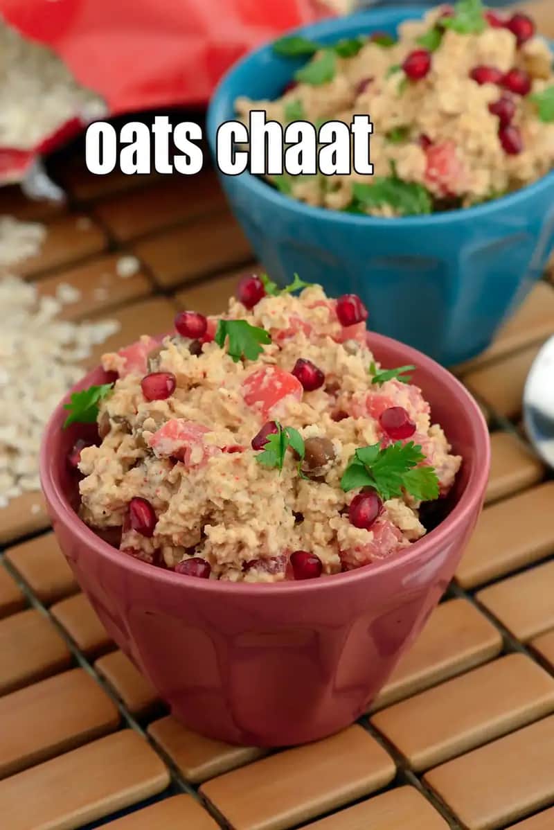 Oats Chaat Recipe (Healthy Chaat)