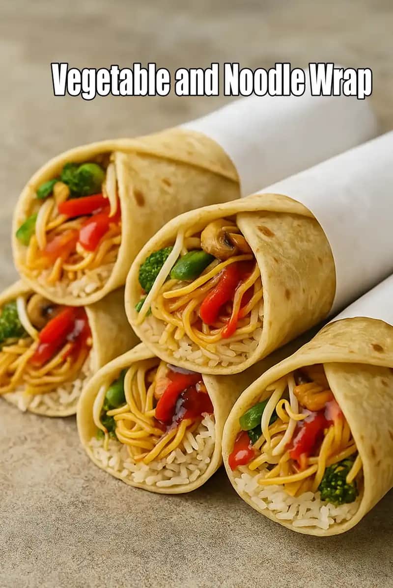 Vegetable And Noodle Wrap Recipe