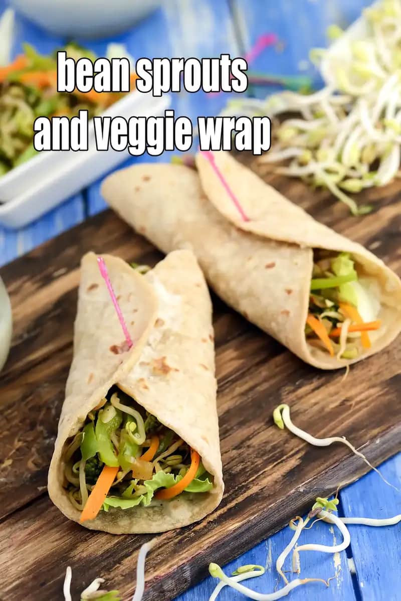 Bean Sprouts And Veggie Wrap Recipe (Wrap With Bean Sprouts)